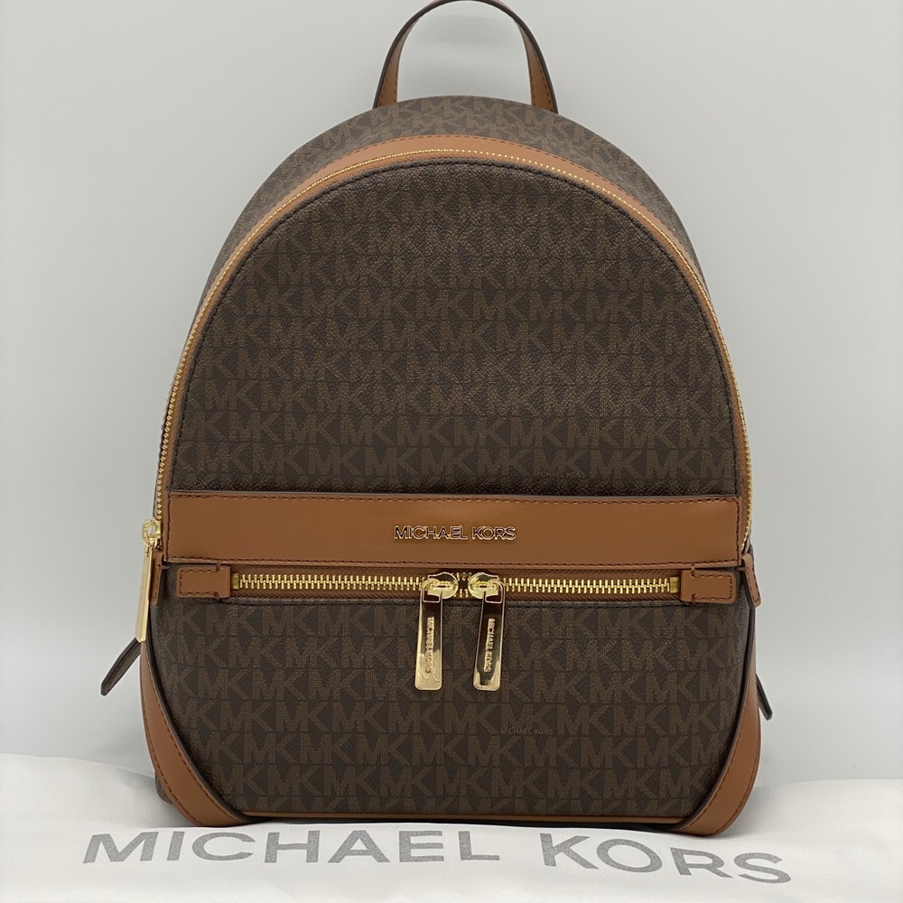 MICHAEL KORS KENLY MEDIUM BACKPACK BROWN - Picture 3 of 15